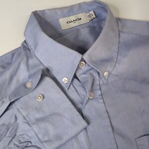 Coach‎ Oxford Blue Button Down Short Medium Long Sleeve